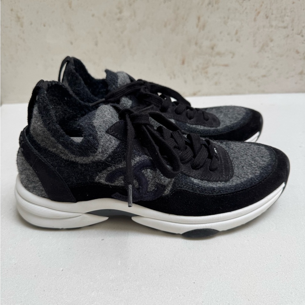 CHANEL Monochrome Athletic Footwear